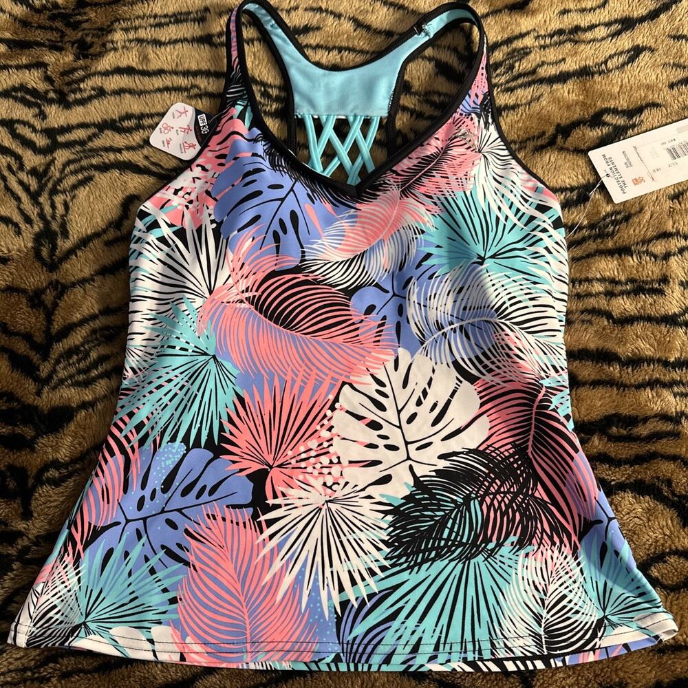 zeroxposur swimwear/active women tankini Medium Padded Built In Bra Lightweight